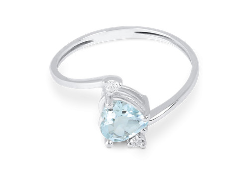 Anello demetra acquamarina - anello,