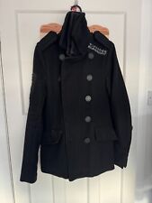 Superdry Classic Pea Coat - SMALL - Etichetta Navy - Doppiopetto