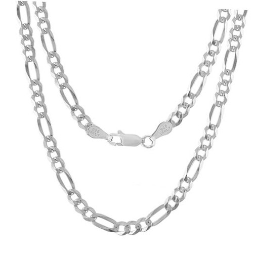 Catena figaro argento - figaro,