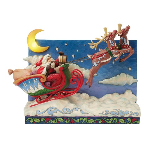Slitta babbo natale - babbo, con