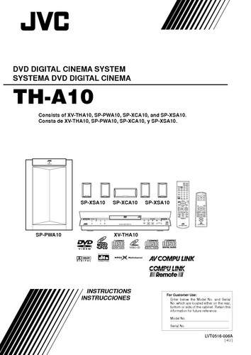 Jvc a10 tha10 - jvc, th-a10