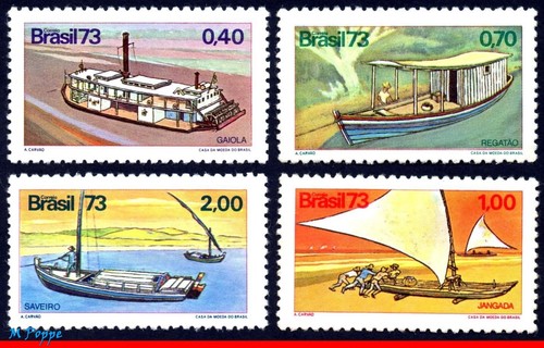 1322 brasile 1973 - brasile, barche