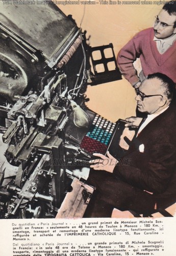 Macchine compositrici linotype - macchine,