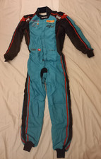 TUTA IGNIFUGA TOP CIANO TG 52 OMP ONE-S IA01853 OMOL FIA 8856-2000 SCAD 2028