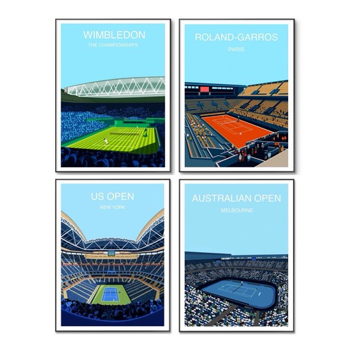 Poster tennis grande - grande, slam