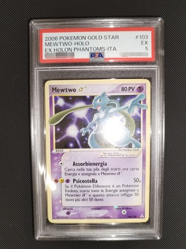 Mewtwo gold star psa - psa, 5