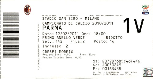 Biglietto stadio san - biglietto,
