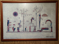 KANDINSKY poster manifesto  Sotto Vetro Cornice In Ciliegio 