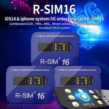 R-SIM 16 Nano Déverrouiller RSIM Carte pour iPhone 12 12 Pro XS MAX 8 IOS 14.7"