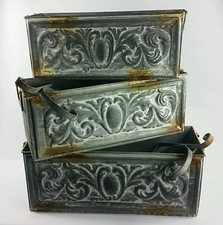 Set 3 scatole in metallo