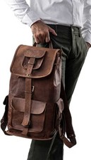 Vintage IN Pelle Zaino da Uomo