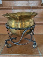 Fioriera Ottone martellata A