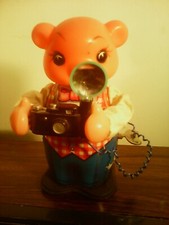 GIOCATTOLO D'EPOCA  ' A CORDA ' : ' ORSETTO FOTOGRAFO ' !!!!!!!!!!!!!!!!!!