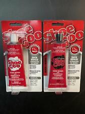 (2) COLLA ADESIVA RIPARAZIONE SCARPE SHOE GOO (1) TRASPARENTE & (1) RIVESTIMENTO PROTETTIVO NERO