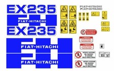 Fiat Hitachi ex 235 kit completo decalcomanie adesive 