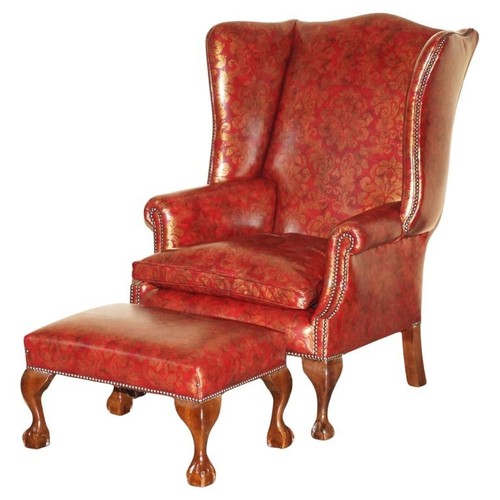 Poltrona poggiapiedi vintage - e,