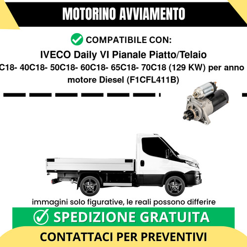 Motorino avviamento iveco - motorino,