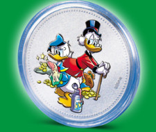 PAPERINO E PAPERONE Disney Coins 90 Anni di Paperino 1 di 6 in blister
