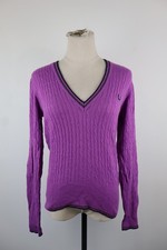 FRED PERRY MAGLIONE DONNA TG M WOMAN SWEATER VINTAGE LANA ANGORA CASHMERE