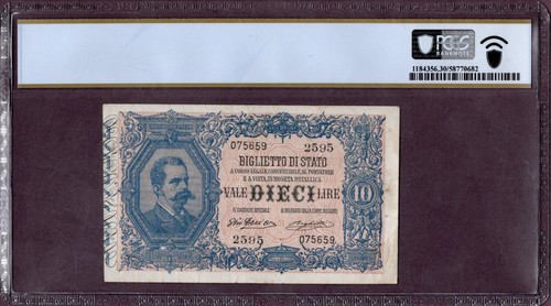 Italia banconota lire 1915 - italia,