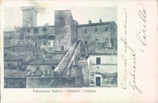 ae233 cartolina palombara sabina castello torionia provincia di rieti
