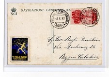 Colonie, Libia,1932 , Fiera Tripoli , c.10 isolato + chiudilettera , Ngi .
