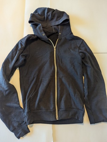 Felpa nera con cappuccio zip - felpa,
