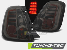 Coppia Fari Fanali Posteriori Tuning a led Fumè adatti Fiat 500 dal 2007 al 2015