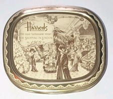 Scatola Metallo Harrods Porta Caramelle Vintage Anni 90 Original Made In England
