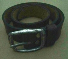 CINTURA UOMO - JEAN DESSEL - VINTAGE - PELLE - MARRONE - FATTA A MANO 