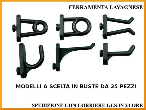 Ganci nylon per pannelli - ganci,
