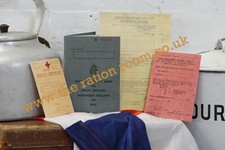 1940's-WW2-Re Enactment-Musuem Replica Soldiers Enlistment & Travel 4 Piece Set