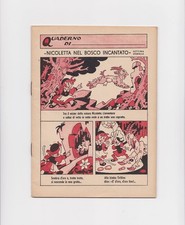 Antonio Rubino Quaderno N. 7 Serie "Nicoletta nel bosco Incantato". Anni 30.