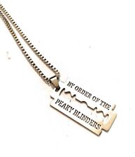 Peaky Blinders Collana Acciaio Thomas Shelby Incisioni Lama By Order Of Serie