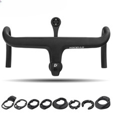 Manubrio e stelo integrati bici da strada 28,6 mm full fibra di carbonio con distanziali