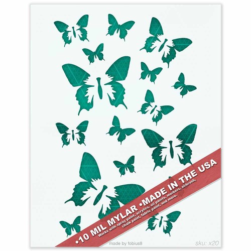 Stencil farfalla farfalle - stencil,