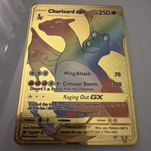 Rainbow charizard metal - rainbow, gx