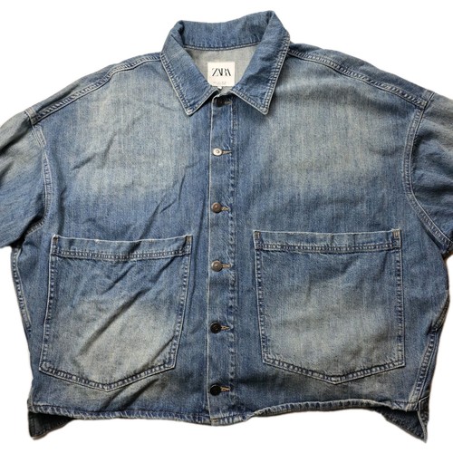 Zara giacca denim uomo - denim, grande