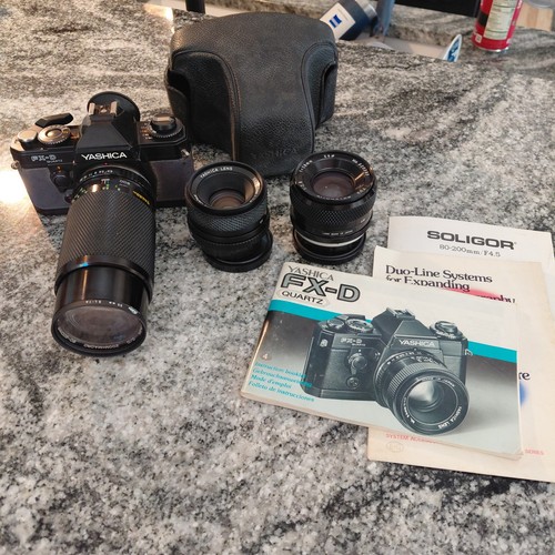 Yashica quartz fotocamera - fx-d,