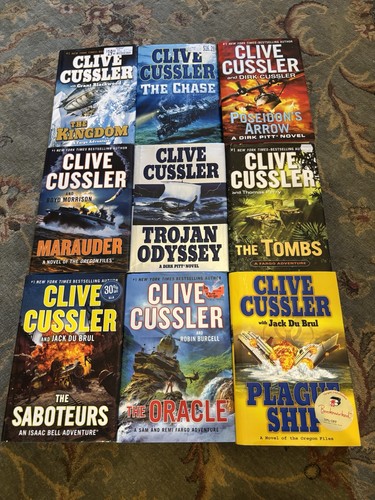 Clive cussler hardback book - clive,