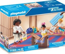 Playmobil 71186 Set Regalo Karate Allenamento Insegnante 2 Bambini Battitacco NUOVO