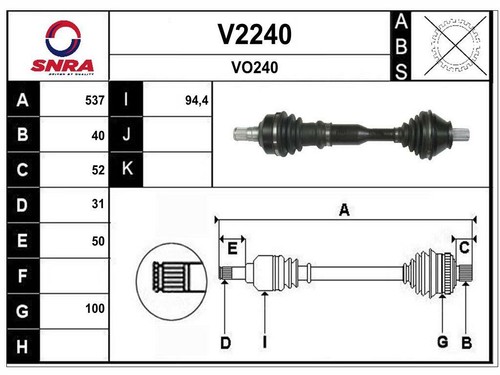 Albero motore volvo xc70 - albero,