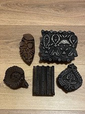  Brown Wooden Printing Block Stamp Ancient -Stampi Antichi Di Legno Per Stoffe -