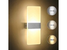 APPLIQUE LED PARETE BIANCO ORO
