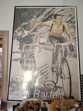 Poster Bartali Coppi Con