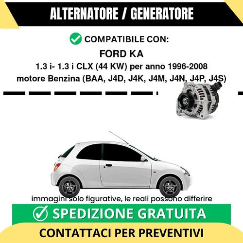 Alternatore ford 44 kw - ka,