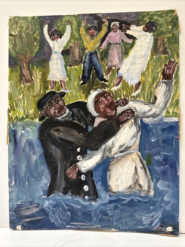 Antico quadro americano nero