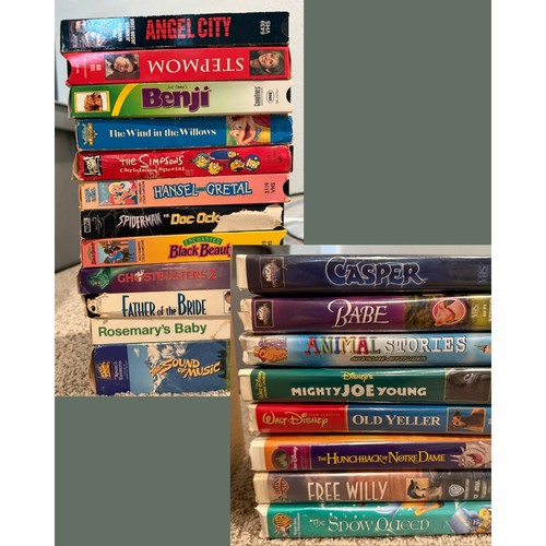 Vintage vhs movie lot tapes - vintage,
