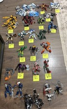 Lotto figurine LEGO Bionicle pezzi sfusi vari manuali 8 libbre incomplete 16 figurine