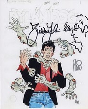 Angelo Stano Tiziano Sclavi Foto Autografata Signed Photo Comic book Dylan Dog